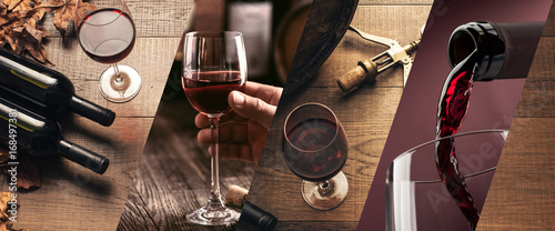 Canvas Print Wine tasting and winemaking
