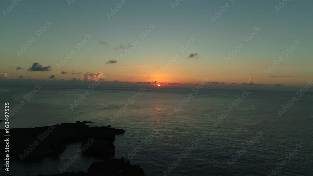 伊良部島 夕景 ドローン撮影 伊良部島 夕景 ドローン撮影