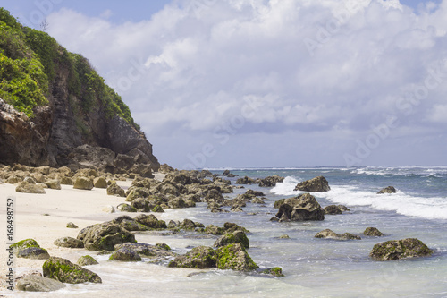 Melasty beach in Bali / Beautiful view of the wild Melasty beach in Bali