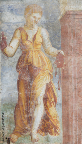 Frescoes on the Case Cazuffi-Rella in Trento - Temperance
