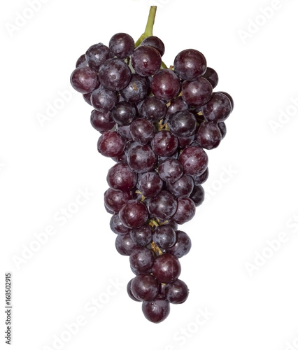 Grapes on a white background isoleted with path.