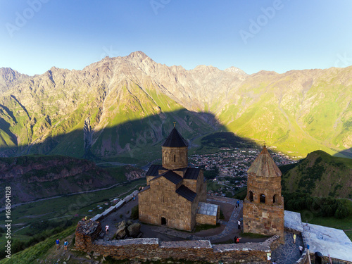 Gergeti monastery. Georgia. Europe photo