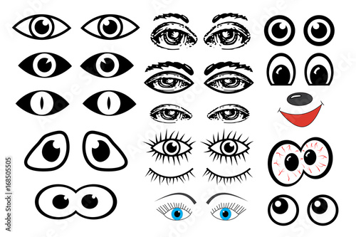 Eyes set vector