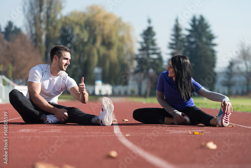 Stretching Exercise Outdoors