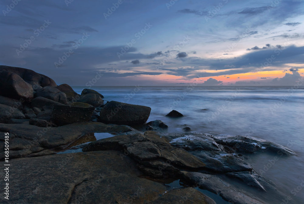 Gloomy tropical sunset Gloomy tropical sunset
