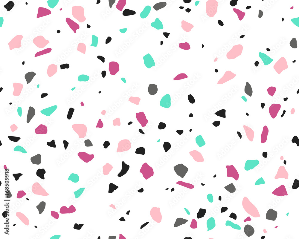 Terrazzo Pattern. Endless Background. Terrazzo Pattern. Endless Background.
