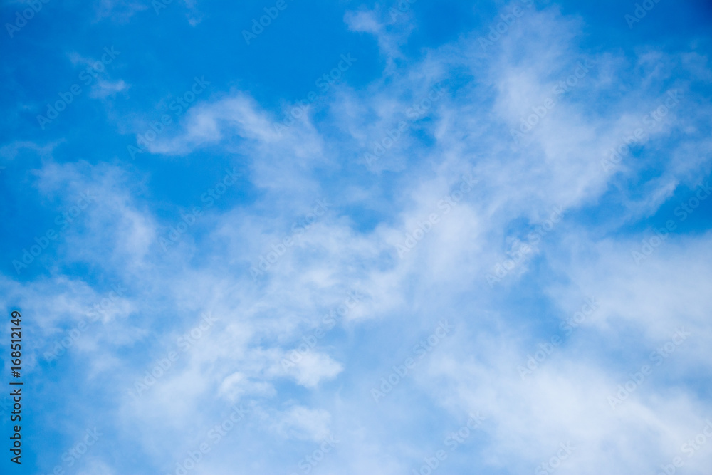 White cloud with blue sky background, have the copy space White cloud with blue sky background, have the copy space