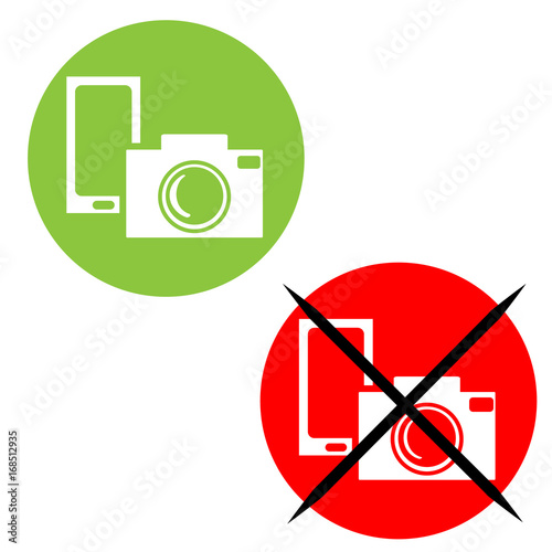 Photo shoot icon allowed and prohibited