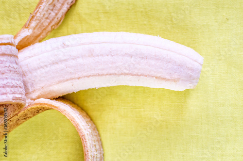 banana close up. Concept phallus