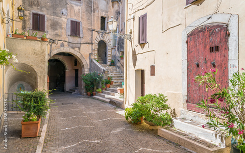 Fototapeta Naklejka Na Ścianę i Meble -  Scenic sight in Fiuggi, province of Frosinone, Lazio, central Italy.