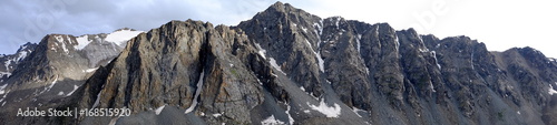 Panorama of mountain peaks