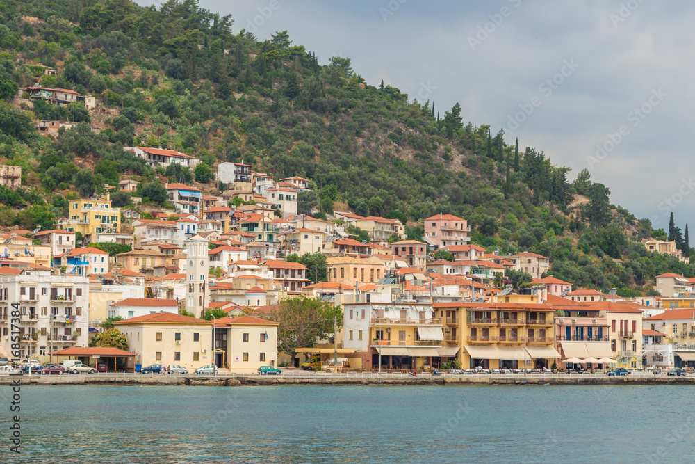 View of the Githio town. Lakonia, Peloponnese, Greece