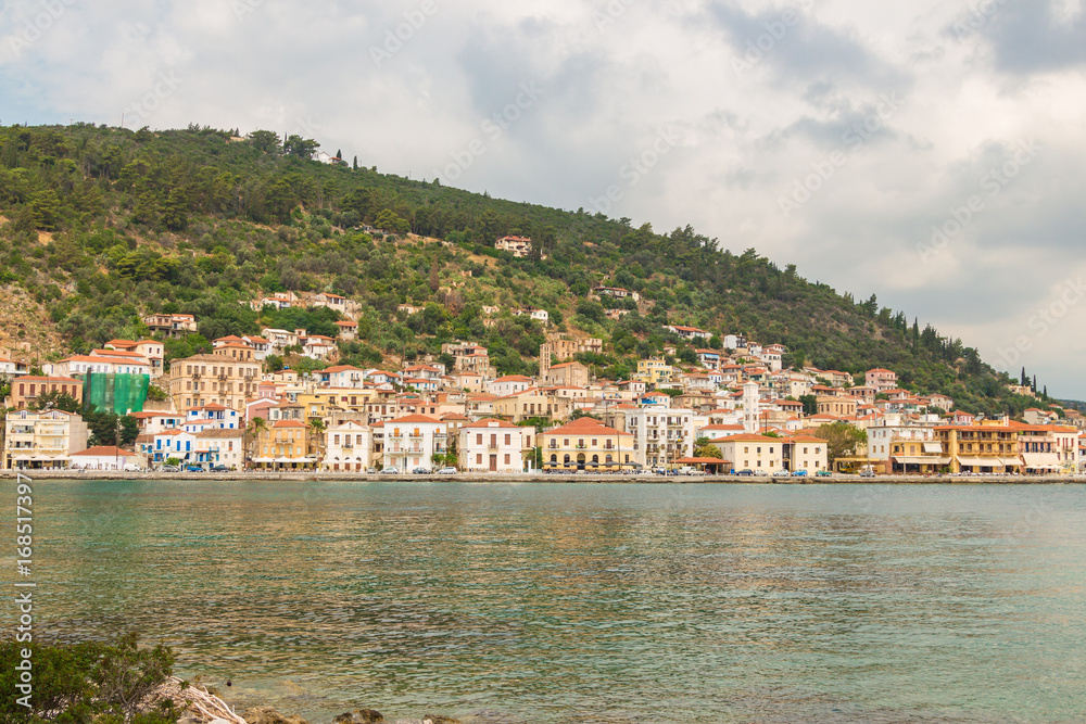 View of the Githio town. Lakonia, Peloponnese, Greece