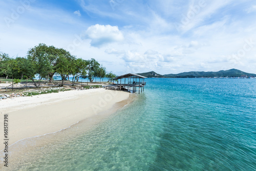 Samaesarn Island, Sattahip, Chonburi in Thailand, The Beach, Sea views and mountains, Seaside