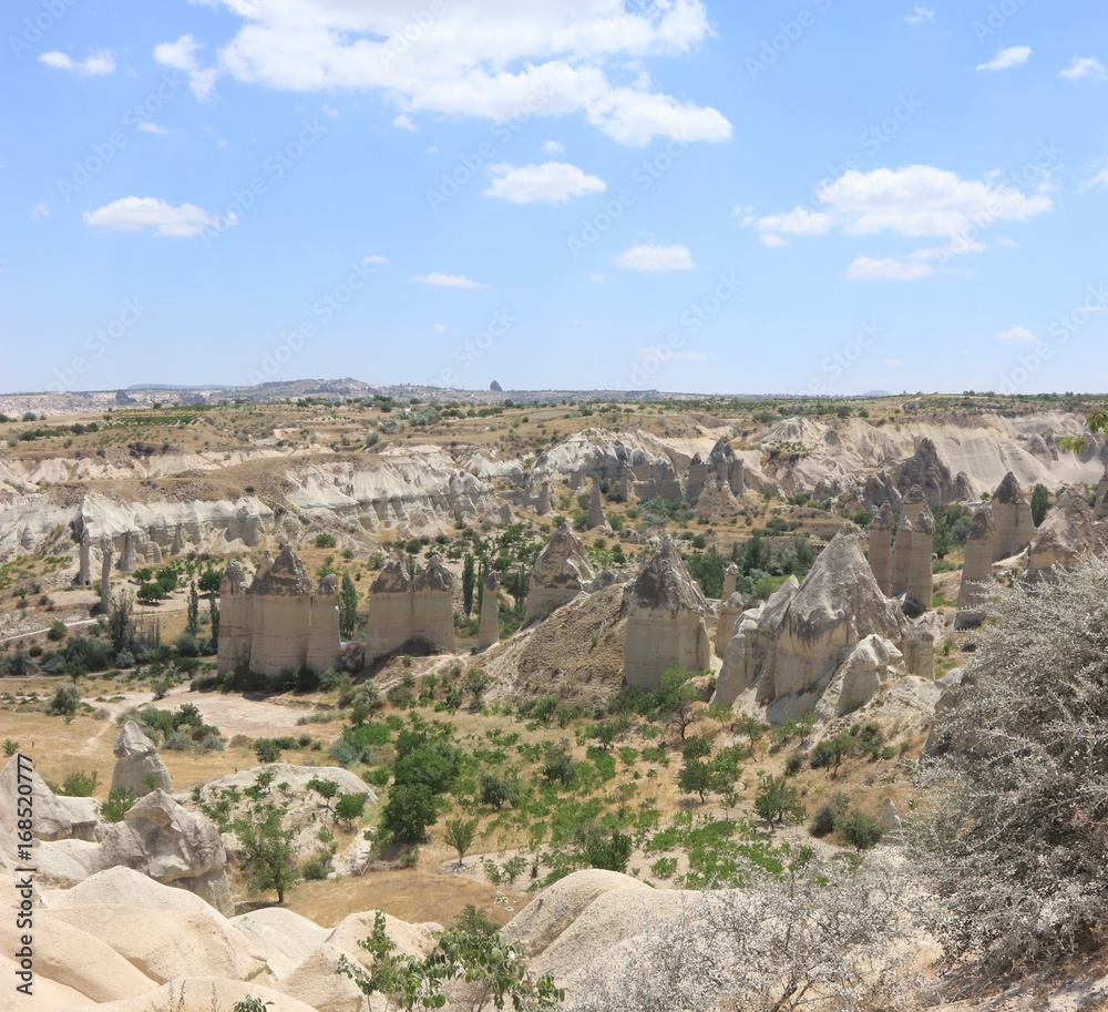 Fairy Chimneys in Cappadocia, Goreme, 2017