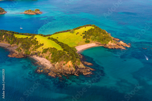 awesome islands landscape with turquoise sea 