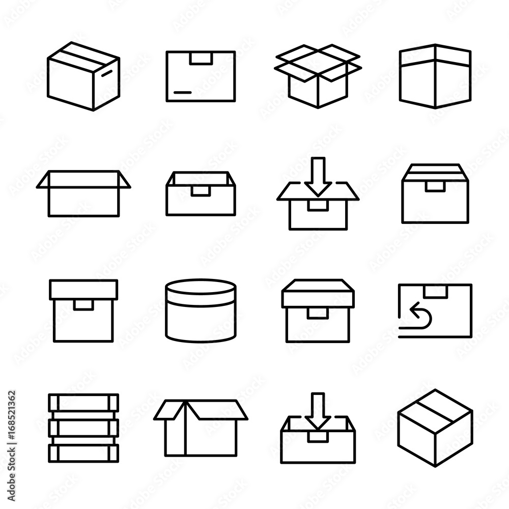 Box And Packaging Related Vector Icon