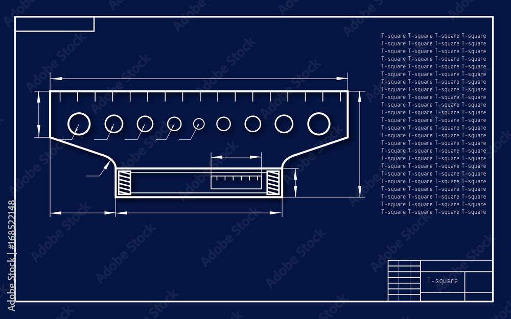 Obraz premium T-square 2
