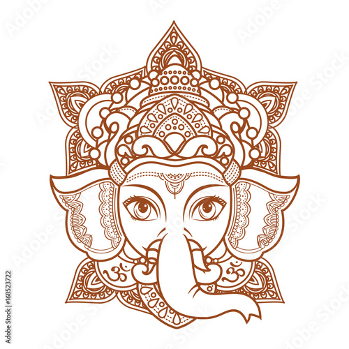 Lord Ganesha. Vector illustration 