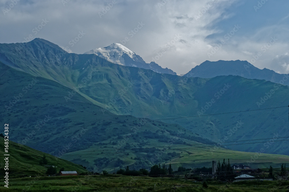 Mountain peaks of the Great Caucasus.