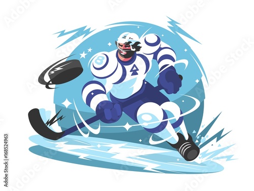Ice hockey team player