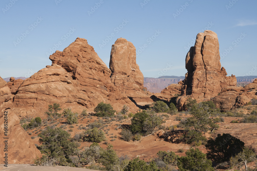 Natural rock formation at Arches National Park, Utah, USA.