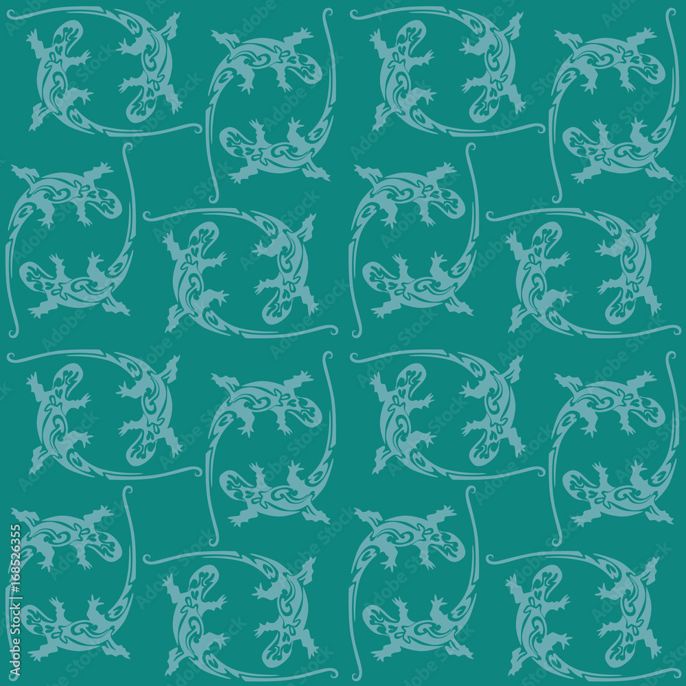 Seamless lizard pattern Seamless lizard pattern