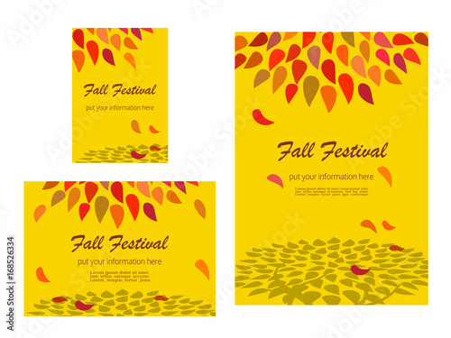 Autumn decorative poster