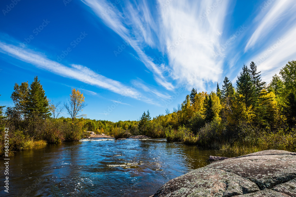Fototapeta premium The landscape in the Old Pinawa Dam Park