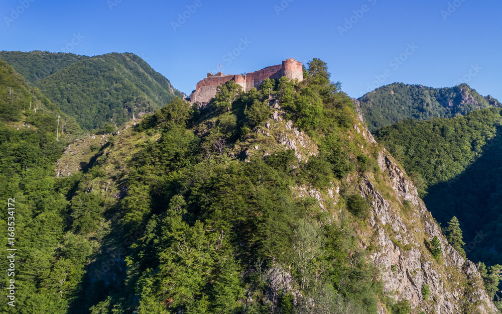 ruined Poenari fortress, Romania