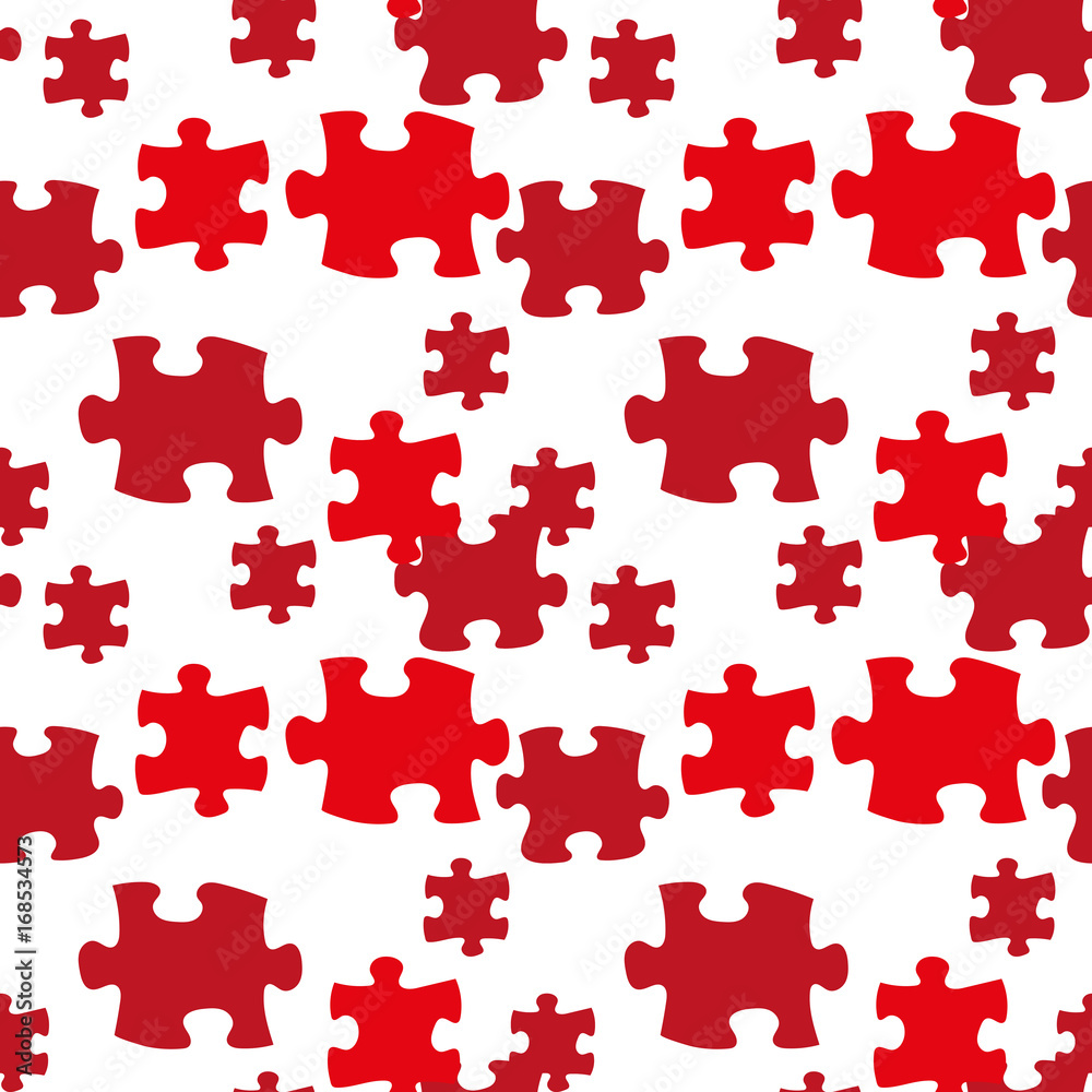 Seamless pattern puzzle.Vector background