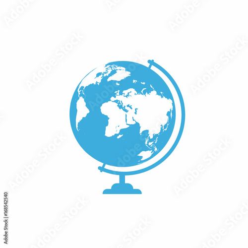School globe icon isolated on white background