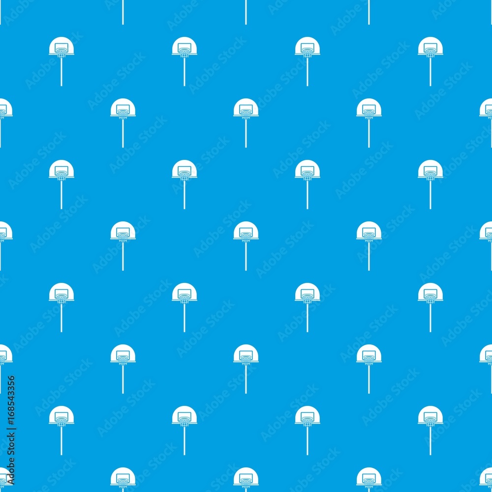 Street basketball hoop pattern seamless blue Street basketball hoop pattern seamless blue