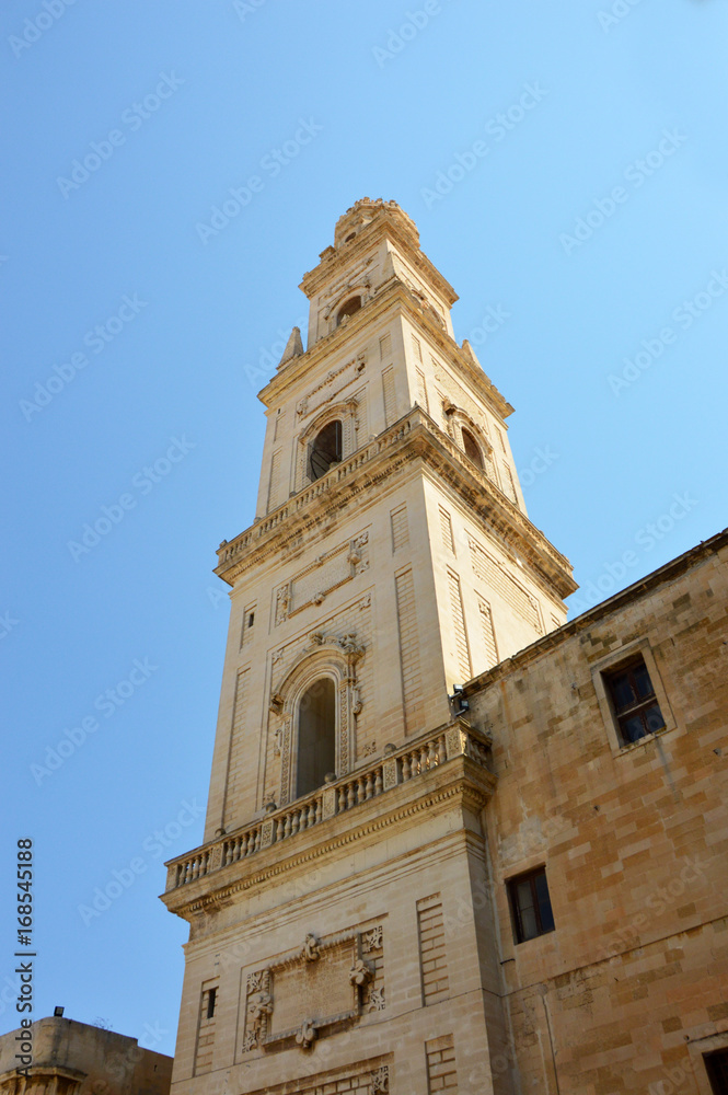Lecce Cathedral bell tower, Apulia, Italy