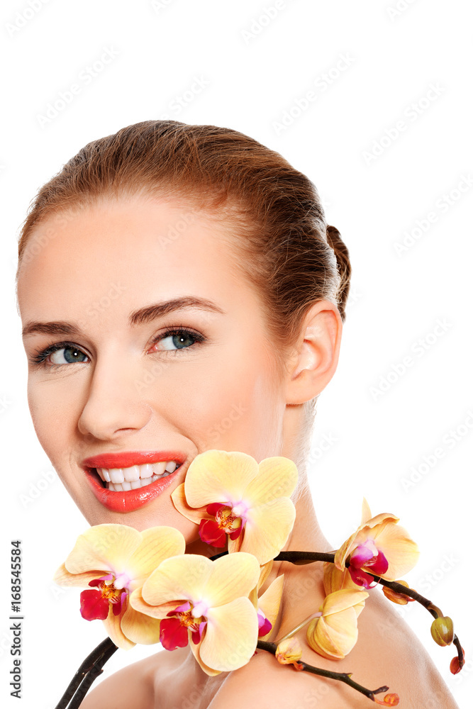 Beauty woman portrait. Beautiful model girl with perfect fresh clean skin. Bodyn care concept. Beauty woman portrait. Beautiful model girl with perfect fresh clean skin. Bodyn care concept.