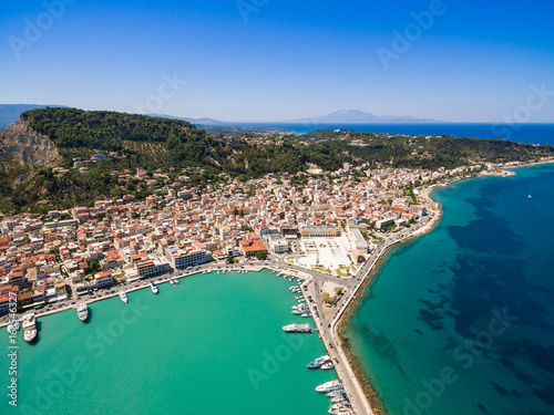 Aerial view of Zakynthos city in Zante island, in Greece © Samuel B.
