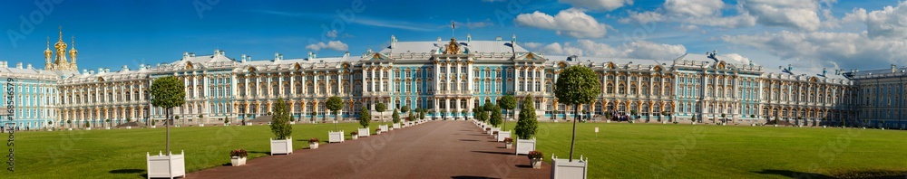 Fototapeta premium Petersburg, Russia - June 29, 2017: Tsarskoe Selo. Catherine Palace.