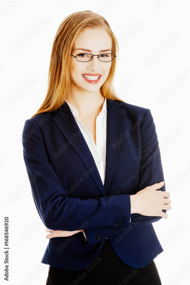 Portrait of beautiful business woman. Portrait of beautiful business woman.