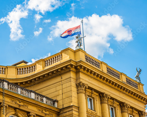 Croatian National Theater in Zagreb, Croatia photo