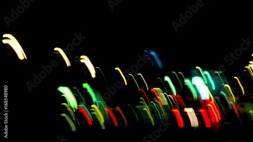 Frantic POV night city driving 