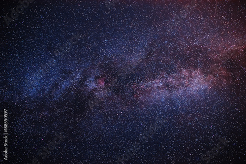 Space galaxies on night sky background