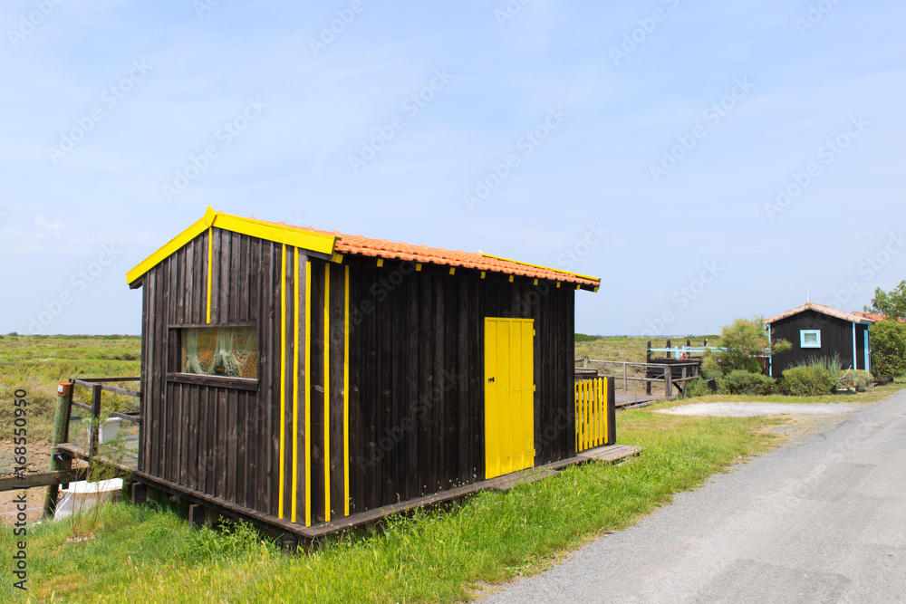 Fototapeta premium Oyster cabine from fisherman