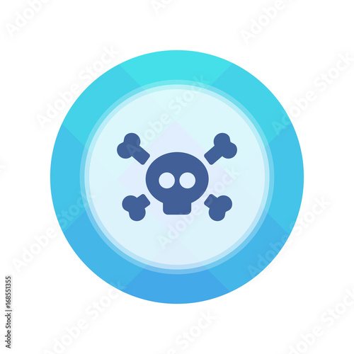 Paper Flat Cirlce Button