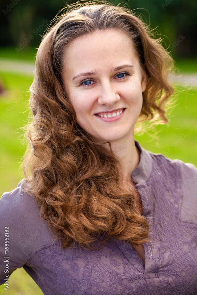 Portrait of beautiful young happy woman Portrait of beautiful young happy woman