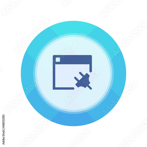 Paper Flat Cirlce Button