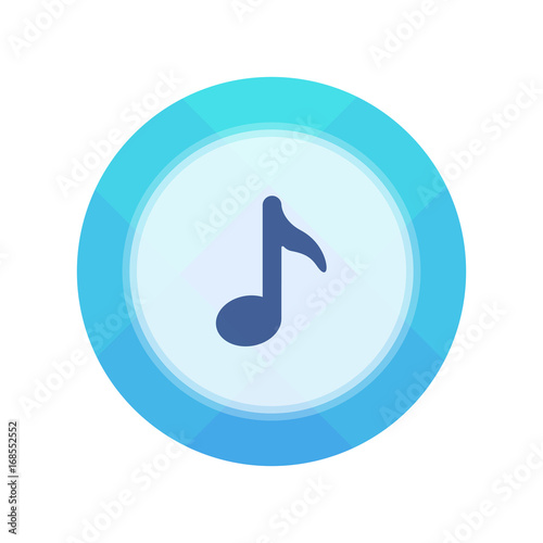Paper Flat Cirlce Button