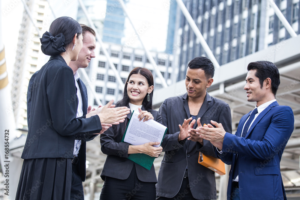 Business people have a meeting together. People talking for business project with team. Business people working concept. Business people have a meeting together. People talking for business project with team. Business people working concept.