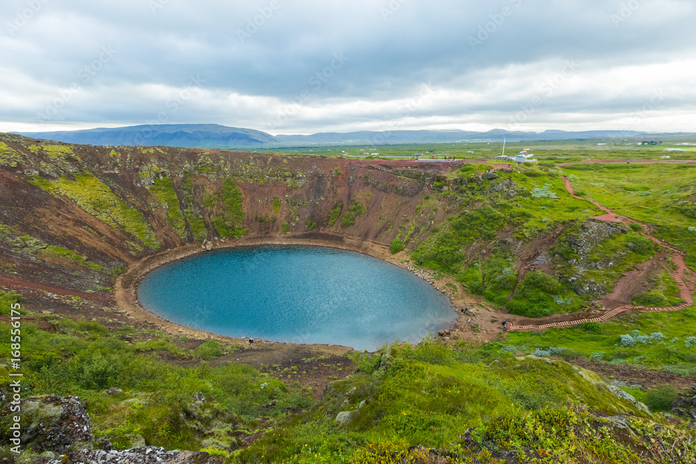 Kerid crater volcano lake - Iceland