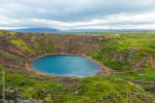 Kerid crater volcano lake - Iceland
