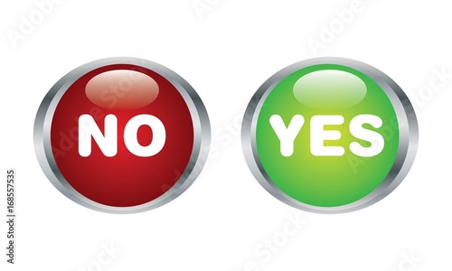 NO and YES Button